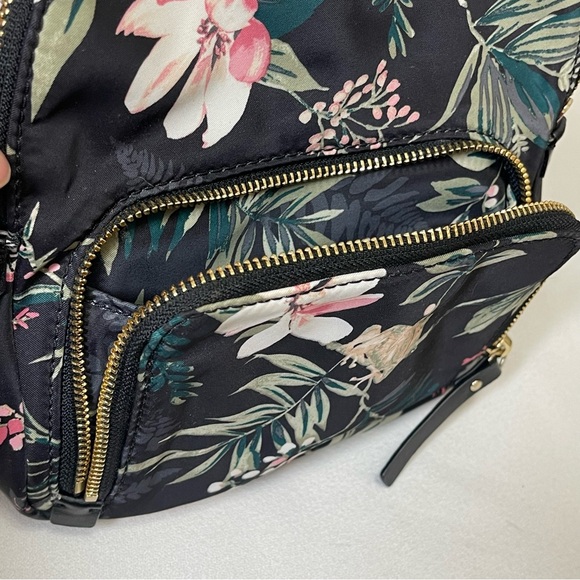 Kate Spade Black Floral Watson Lane Botanical Hartley Mini Backpack - Picture 8 of 10